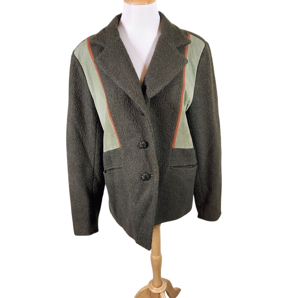 Linea By Louis Dell'olio Wool Blend Blazer, Sz Xl